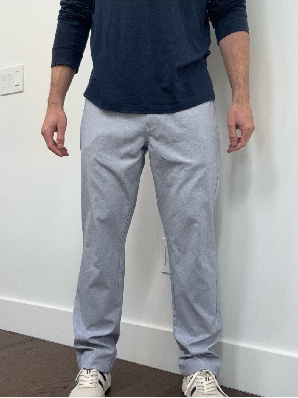 Bonobos Golf Pants Mens 33x30 Heather Blue Slim Straight Fit Performance